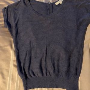 Blue sweater top from Loft